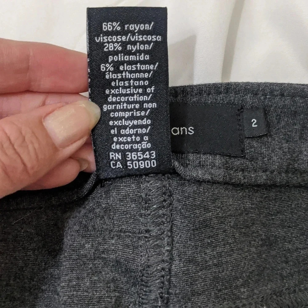 Calvin Klein Women's Stretch Ponte Pants, Color Charcoal Gray Size Various - Picture 12 of 12